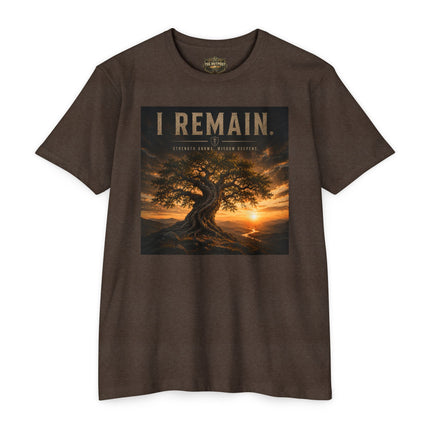 I Remain – Strength Grows. Wisdom Deepens. | Endurance Collection T-Shirt | Unisex CVC Jersey T-shirt