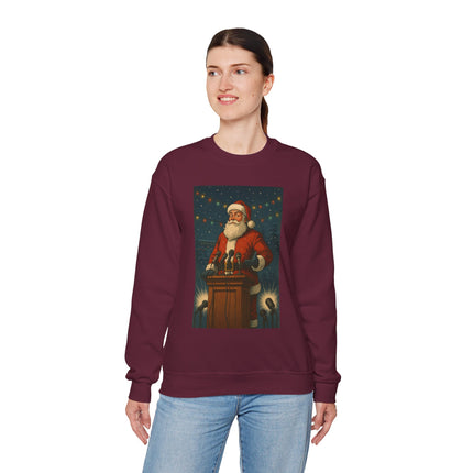 North Pole Press Conference Santa Sweatshirt | Funny Vintage Christmas Crewneck by Trend Store Stop