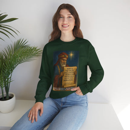 Matthew 1:23 Prophecy Sweatshirt – Immanuel & Jesus Fulfillment – Religious Path Collection