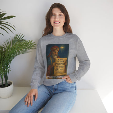 Matthew 1:23 Prophecy Sweatshirt – Immanuel & Jesus Fulfillment – Religious Path Collection