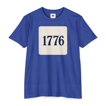 1776 Patriotic Shirt – Minimal Independence Day Tee Unisex CVC Jersey T-shirt
