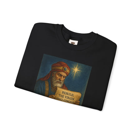 Matthew 1:23 Prophecy Sweatshirt – Immanuel & Jesus Fulfillment – Religious Path Collection