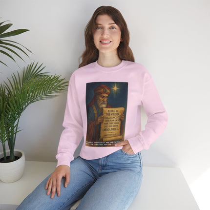 Matthew 1:23 Prophecy Sweatshirt – Immanuel & Jesus Fulfillment – Religious Path Collection