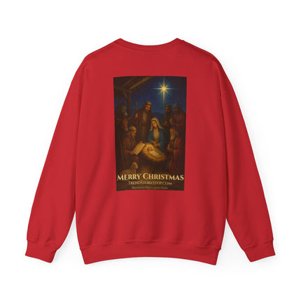 Military Nativity Sweatshirt – When Protection Honors Faith – Psalm 91:11 – Religious Path & Harper Collection