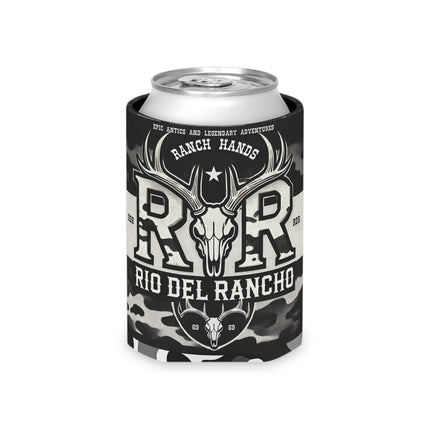 Premium Can Cooler - Rio Del Rancho & Angry Buck Saloon Logos | Customizable Edge-to-Edge Print | Fits Regular and Slim Cans