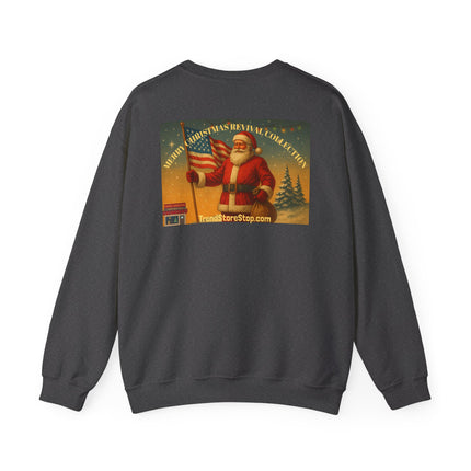North Pole Press Conference Santa Sweatshirt | Funny Vintage Christmas Crewneck by Trend Store Stop
