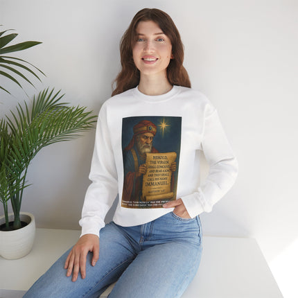 Matthew 1:23 Prophecy Sweatshirt – Immanuel & Jesus Fulfillment – Religious Path Collection