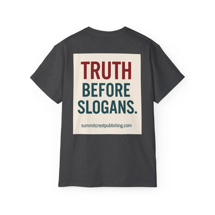 Destroy Hamas First Shirt | Truth Before Slogans – Summit Crest Publishing
