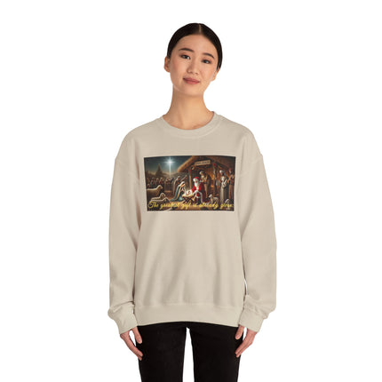 The Greatest Gift is Already Given – Christmas Sweatshirt Unisex Heavy Blend™ Crewneck Sweatshirt