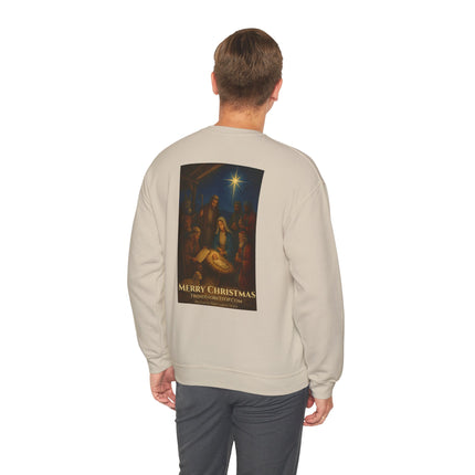 Military Nativity Sweatshirt – When Protection Honors Faith – Psalm 91:11 – Religious Path & Harper Collection
