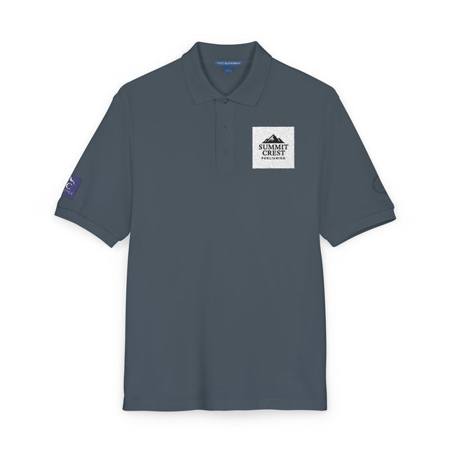 Summit Crest Publishing Embroidered Polo Shirt – Classic Logo Apparel for Authors & Readers Unisex