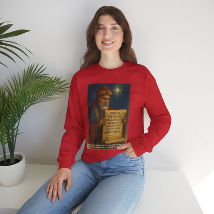 Matthew 1:23 Prophecy Sweatshirt – Immanuel & Jesus Fulfillment – Religious Path Collection