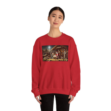 The Greatest Gift is Already Given – Christmas Sweatshirt Unisex Heavy Blend™ Crewneck Sweatshirt