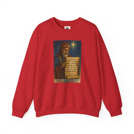 Matthew 1:23 Prophecy Sweatshirt – Immanuel & Jesus Fulfillment – Religious Path Collection