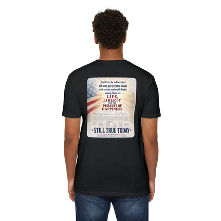 1776 Patriotic Shirt – Minimal Independence Day Tee Unisex CVC Jersey T-shirt