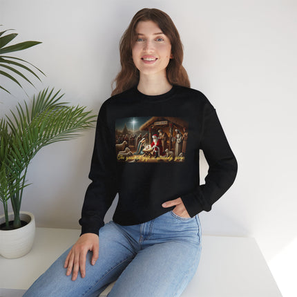 The Greatest Gift is Already Given – Christmas Sweatshirt Unisex Heavy Blend™ Crewneck Sweatshirt