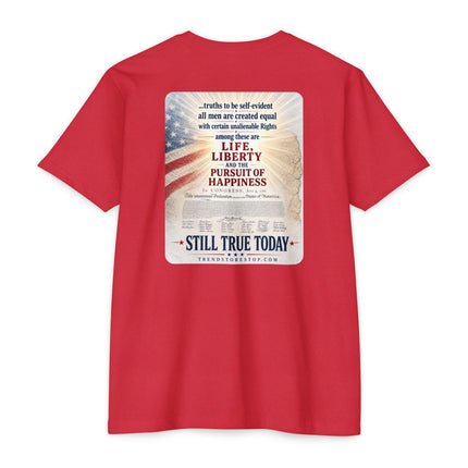 1776 Patriotic Shirt – Minimal Independence Day Tee Unisex CVC Jersey T-shirt