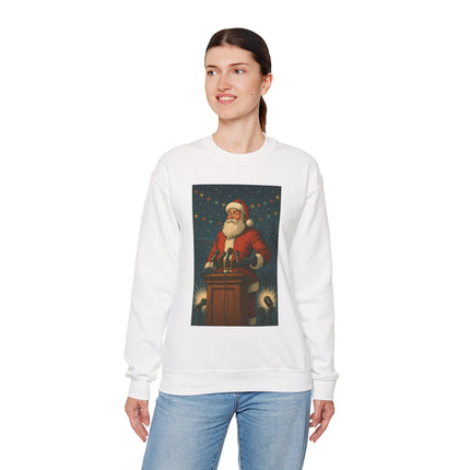 North Pole Press Conference Santa Sweatshirt | Funny Vintage Christmas Crewneck by Trend Store Stop