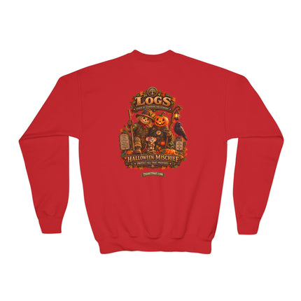 LOGS Halloween Mischief Youth Crewneck Sweatshirt | League of Guardians and Stewards