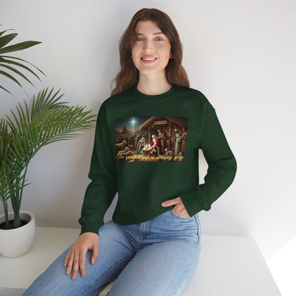 The Greatest Gift is Already Given – Christmas Sweatshirt Unisex Heavy Blend™ Crewneck Sweatshirt