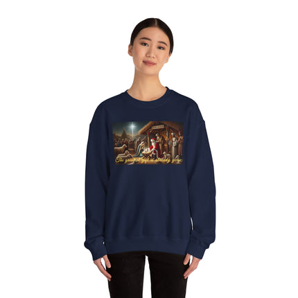 The Greatest Gift is Already Given – Christmas Sweatshirt Unisex Heavy Blend™ Crewneck Sweatshirt
