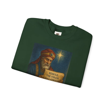 Matthew 1:23 Prophecy Sweatshirt – Immanuel & Jesus Fulfillment – Religious Path Collection