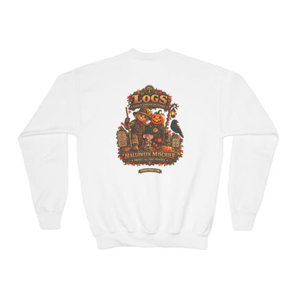 LOGS Halloween Mischief Youth Crewneck Sweatshirt | League of Guardians and Stewards