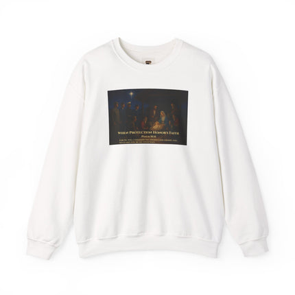 Military Nativity Sweatshirt – When Protection Honors Faith – Psalm 91:11 – Religious Path & Harper Collection