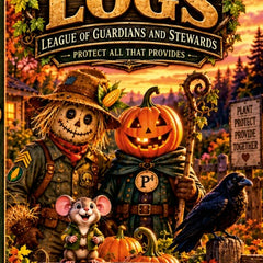 Front cover of LOGS: League of Guardians and Stewards — Halloween Mischief, an illustrated children's book by Wayne Wyckoff